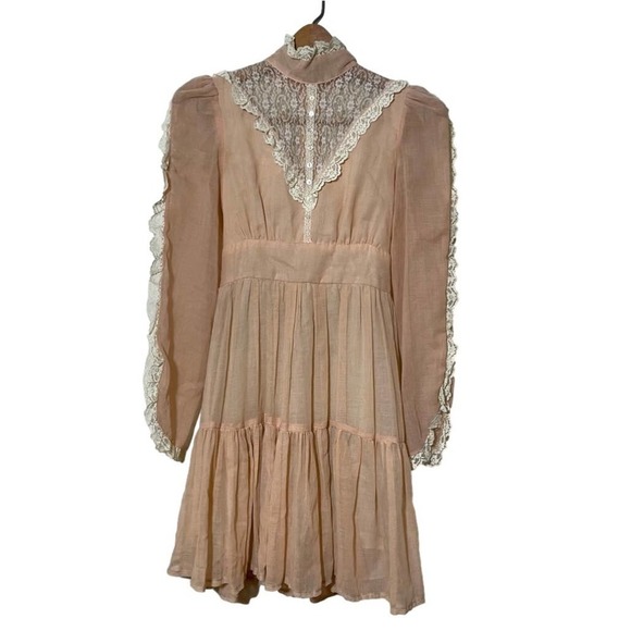 Gunne Sax Dresses & Skirts - Vintage Pink Gunne Sax Jessica McClintock Love Witch Dress size 7